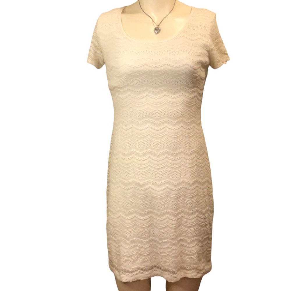 Ronni Nicole Ivory Lace Dress Misses 10